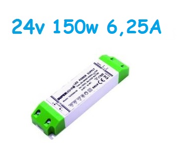 Led Driver Slim 24v 150w 6,25A